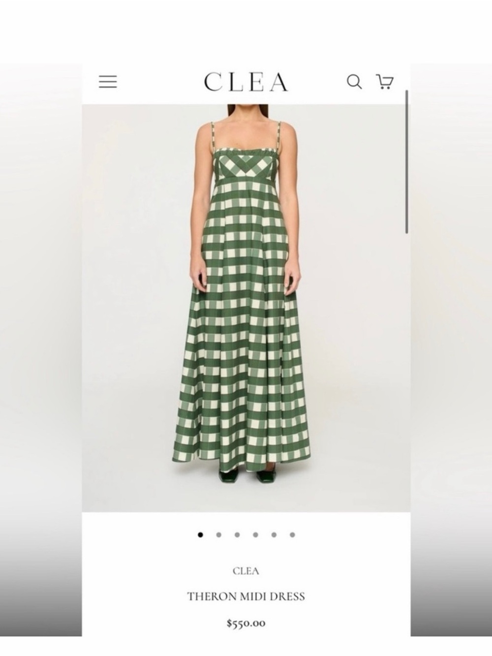 ISO CLEA Theron MIDI Dress in size 6/M